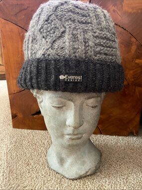 Everest Designs Cable Cuff Wool Knit Beanie